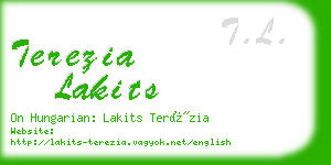 terezia lakits business card